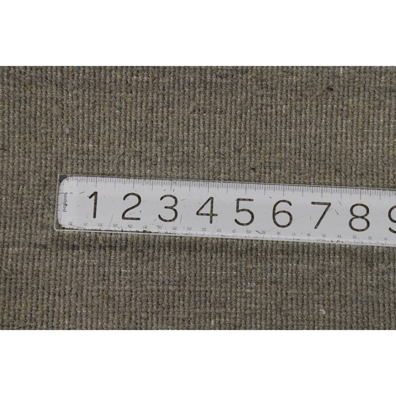 Modern Tribal Gabbeh Oriental Rug Handmade Green Wool Carpet - 2'9" x 4'0"