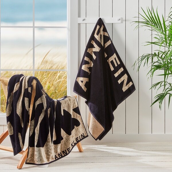 Anne Klein Beach Towel 36x68 - Bed Bath & Beyond - 40314107