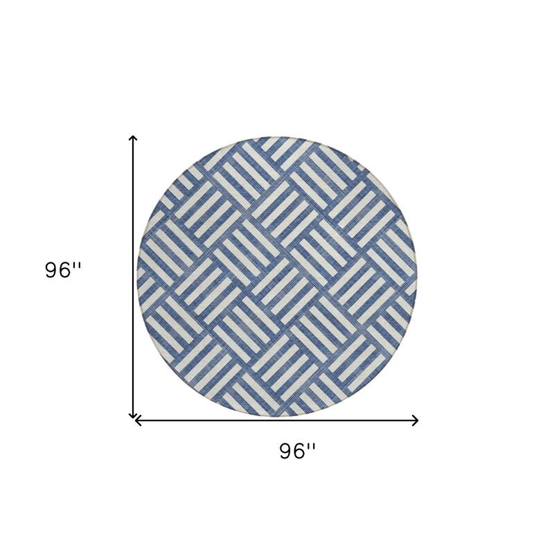HomeRoots Geometric Transitional Rectangle Outdoor Rug