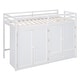 preview thumbnail 11 of 38, Modern Twin Size Loft Bed With Drawer,Two Wardrobes and Mirror