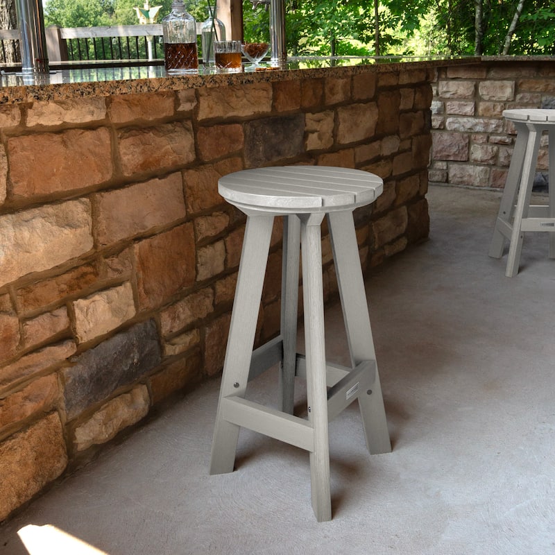 HIGHWOOD Birch Round Bar Height Stool - N/A