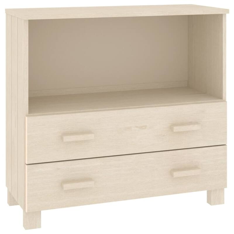 vidaXL Sideboard Buffet Console Cabinet for Bedroom HAMAR Solid Wood Pine - 33.5"x13.8"x31.5"