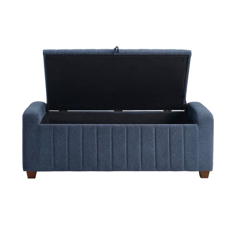 Bronte 50" Boucle Lift Top Storage Bench - Foam Cushioned Seat