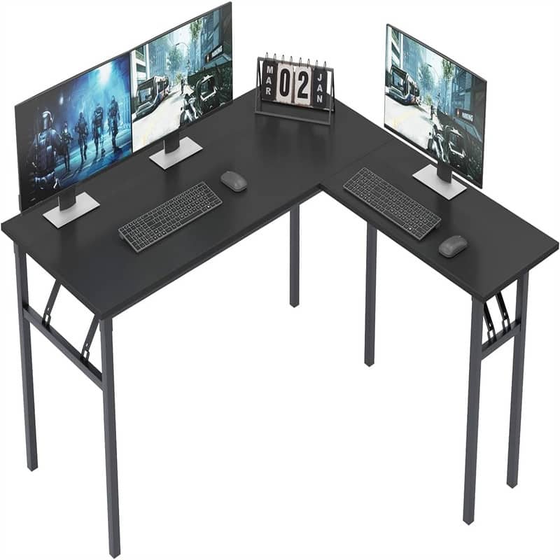 L Shaped Desk - Black