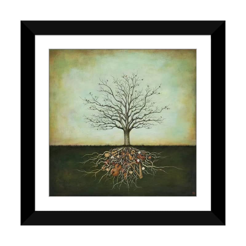 iCanvas "Strung Together" by Duy Huynh - Black - 24x24x1