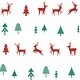 preview thumbnail 1 of 4, NextWall Run, Run Reindeer Peel and Stick Wallpaper - 20.5 in. W x 18 ft. L 20.5 in. W x 18 ft. L - Red & Green