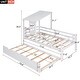 preview thumbnail 14 of 16, Twin Size Modern Design Low Loft House Bed,Playhouse with Roof and Window,Trundle