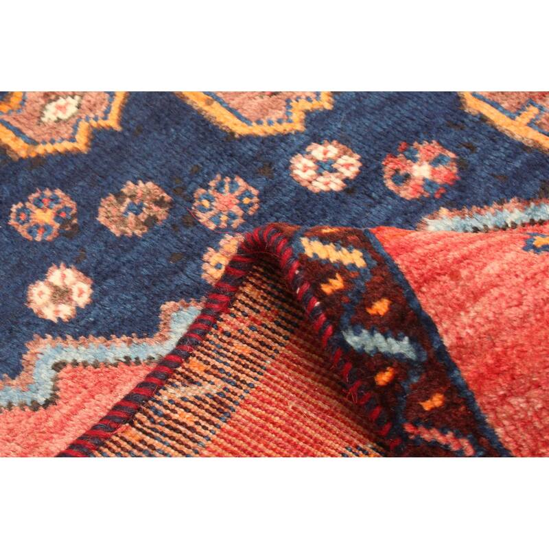 ECARPETGALLERY Hand-knotted Melis Vintage Red Wool Rug - 4'3 x 6'10