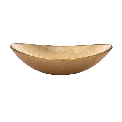 Fine Fixtures modern glass Vessel Oval 20 X 14