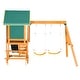 preview thumbnail 11 of 13, 3-in-1 Wooden Outdoor Swing Set