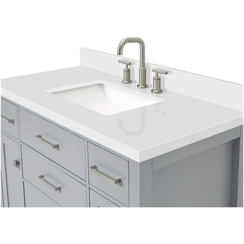 Ariel H043SWQRVO Bristol 43" Free Standing Single Rectangular Basin