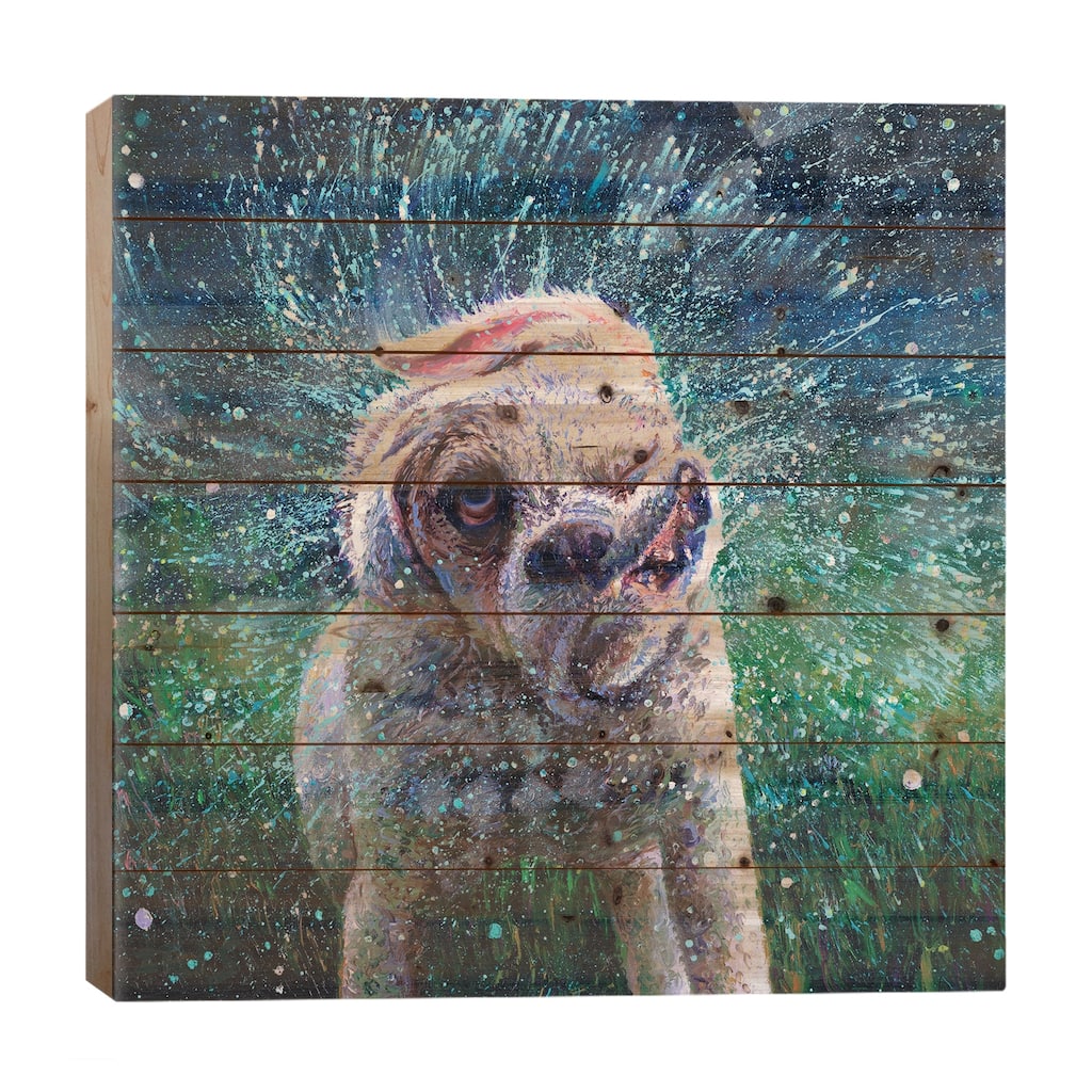The Mandala Effect Print On Wood by Iris Scott - Multi-Color