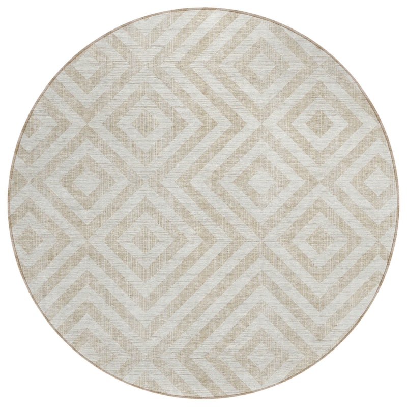 HomeRoots Geometric Transitional Rectangle Outdoor Rug