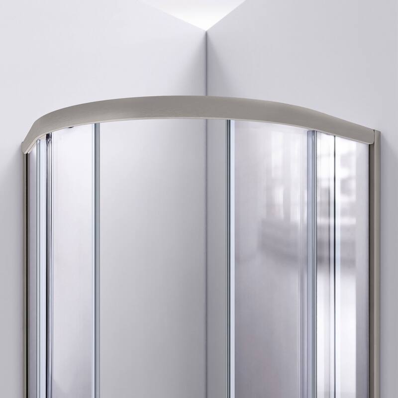DreamLine Prime 38 in. x 38 in. x 76 3/4 in. H Shower Enclosure, Shower Base and Acrylic Backwall Kit - 38" x 38"