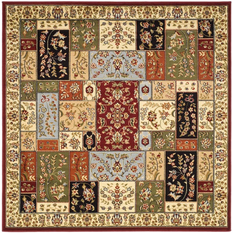 SAFAVIEH Lyndhurst Mitzi Traditional Oriental Rug - 10' Square - Multi/Ivory