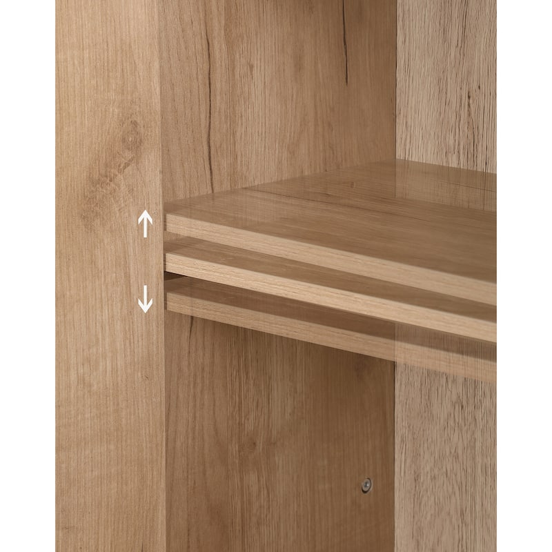 Mid-Century Modern 4-Door Storage Cabinet