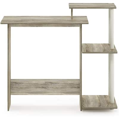 Computer Desk with Shelves - Modern Writing Desk for Home Office & Workspace
