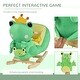 preview thumbnail 6 of 19, Plush Frog Rocking Horse with Lullaby, Sturdy Wooden Base, and Safety Features, Ages 18 Months+