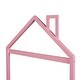 preview thumbnail 8 of 8, Pink Full Size Wood Bed with House Headboard for Kids