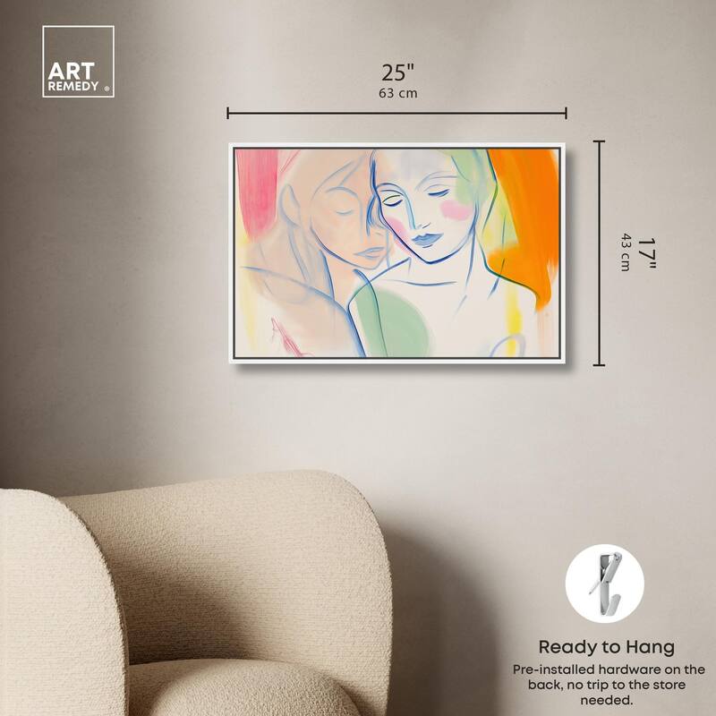 Brushstroke Bond Canvas by Art Remedy