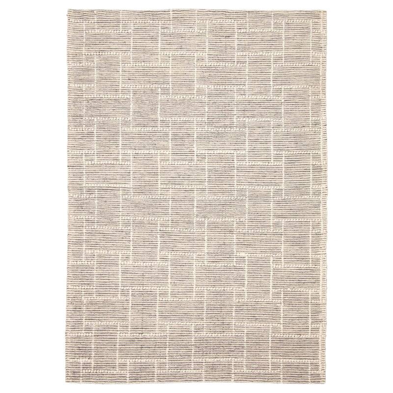 ECARPETGALLERY Braid weave Sienna Cream Wool Rug - 5'0 x 7'5 - Cream - 5'0 x 7'5