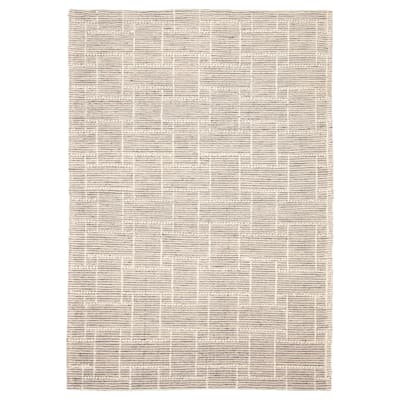 ECARPETGALLERY Braid weave Sienna Cream Wool Rug - 5'0 x 7'5