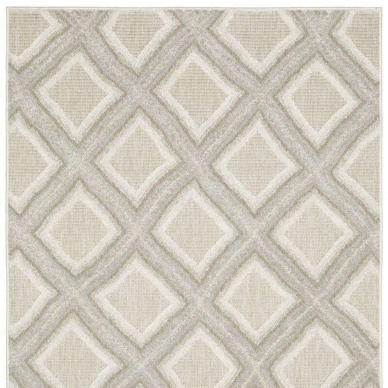 HomeRootsDiamond Transitional Rectangle Area Rug