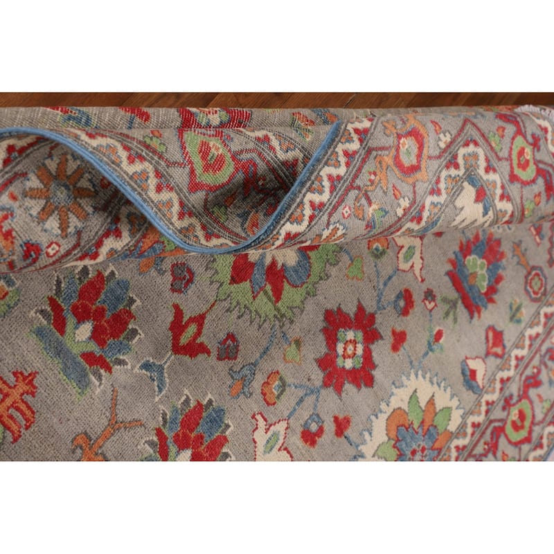 Floral Kazak Area Rug Handmade Oriental Wool Carpet - 5'0" x 6'8"