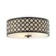 preview thumbnail 10 of 9, Modern 3-Light Crystal Black Drum Flush Mount Ceiling Light