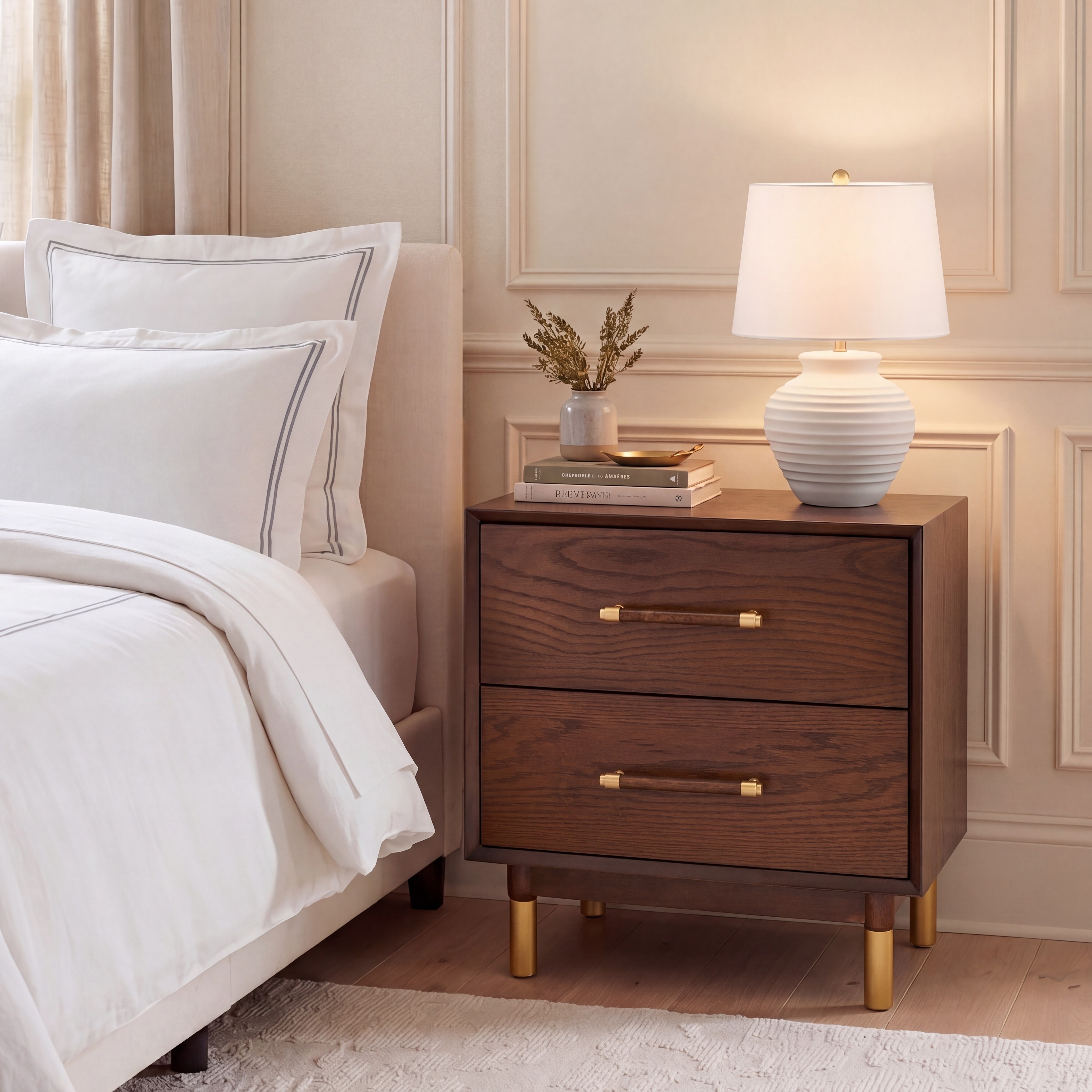 SAFAVIEH Dasia 2-Drawer Accent Table Nightstand