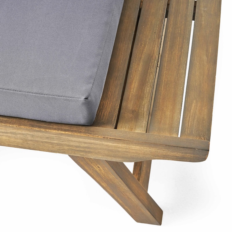 Sedona Outdoor 6 Seater Acacia Wood Chat Set by Christopher Knight Home