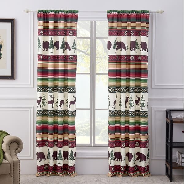 slide 1 of 4, Barefoot Bungalow Yosemite Curtain Panels (Set of 2) - 84 x 84 inches