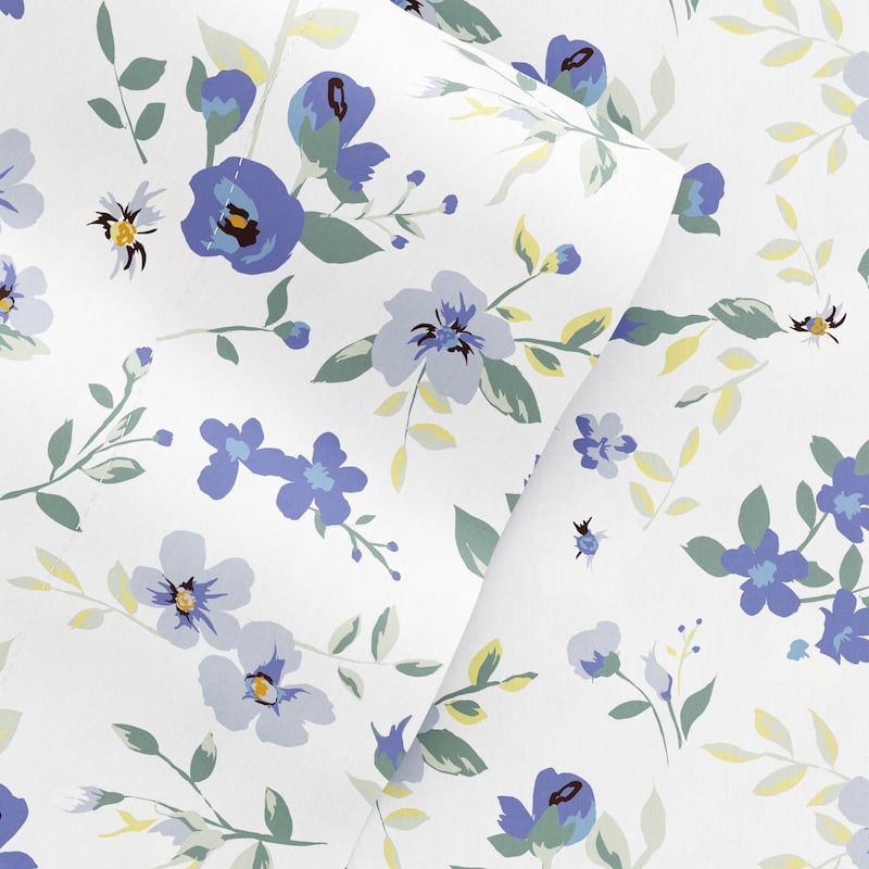 Becky Cameron Double Brushed Printed 4pc Deep Pocket Bedsheet Sets