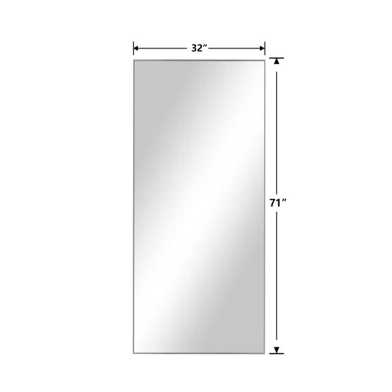 Full Length Free Standing Body Mirror Metal Framed Wall Mirror Large Floor Mirror