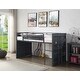 preview thumbnail 4 of 4, Gunmetal Twin Metal Loft Bed with Slide for Kids