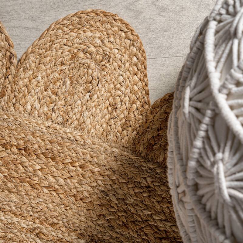 JONATHAN Y Skye Two-Tone Jute Hippy Circle Area Rug