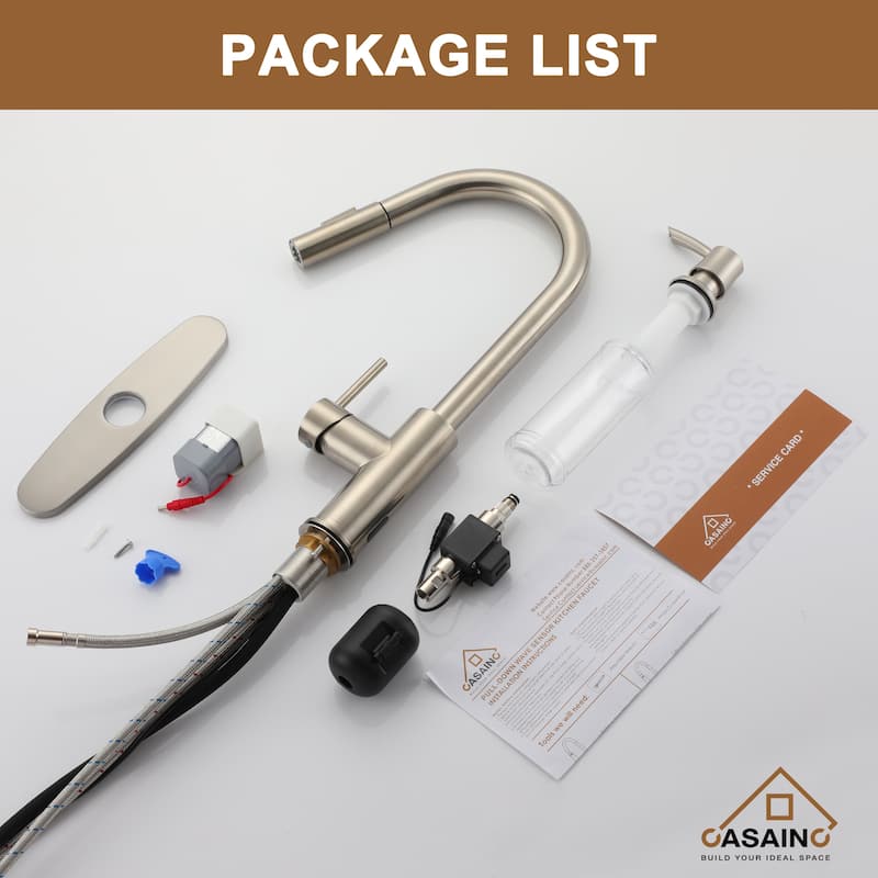 Pull Down Sprayer Kitchen Faucet with Infrared Sensor