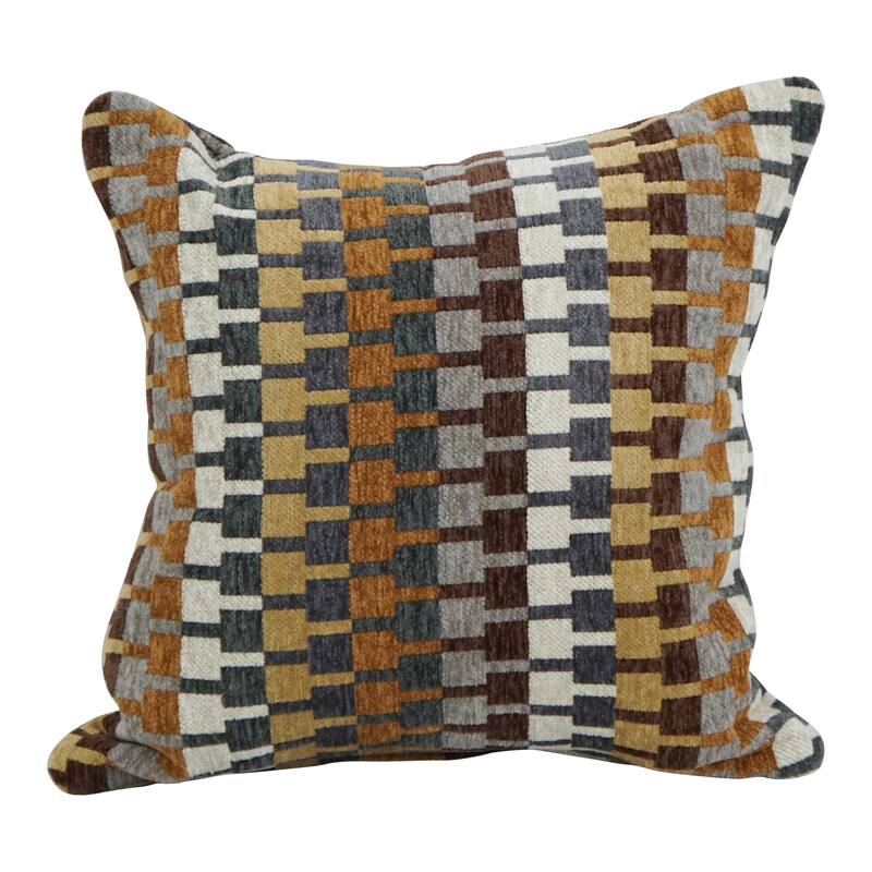 Blazing Needles 17-inch Square Throw Pillow - Legion Browns