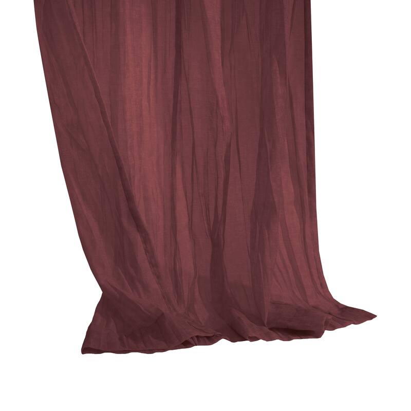 Paloma Sheer Dual Header Curtain Panel