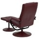 preview thumbnail 7 of 58, Contemporary Faux Leather Multi-position Recliner and Ottoman