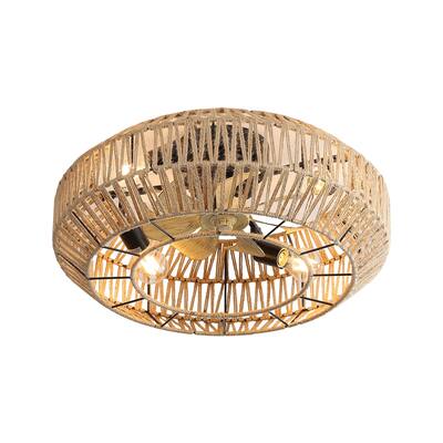 New Boho Caged Ceiling Fan