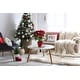 preview thumbnail 3 of 9, Light Bright Christmas Soft Spun Polyester Decorative Throw Pillow