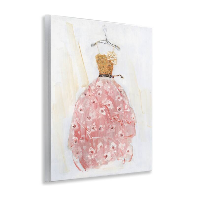 Stupell Elegant & Sophisticated Pink Gown Wall Plaque Art Design By Sally Swatland