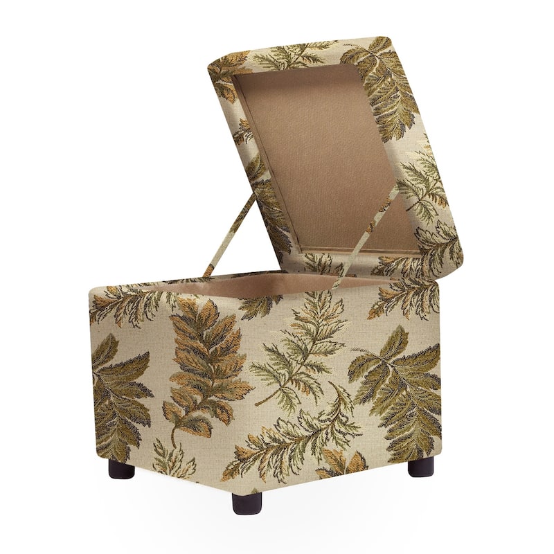 Jennifer Taylor Home Jacob 18" Storage Cube Ottoman