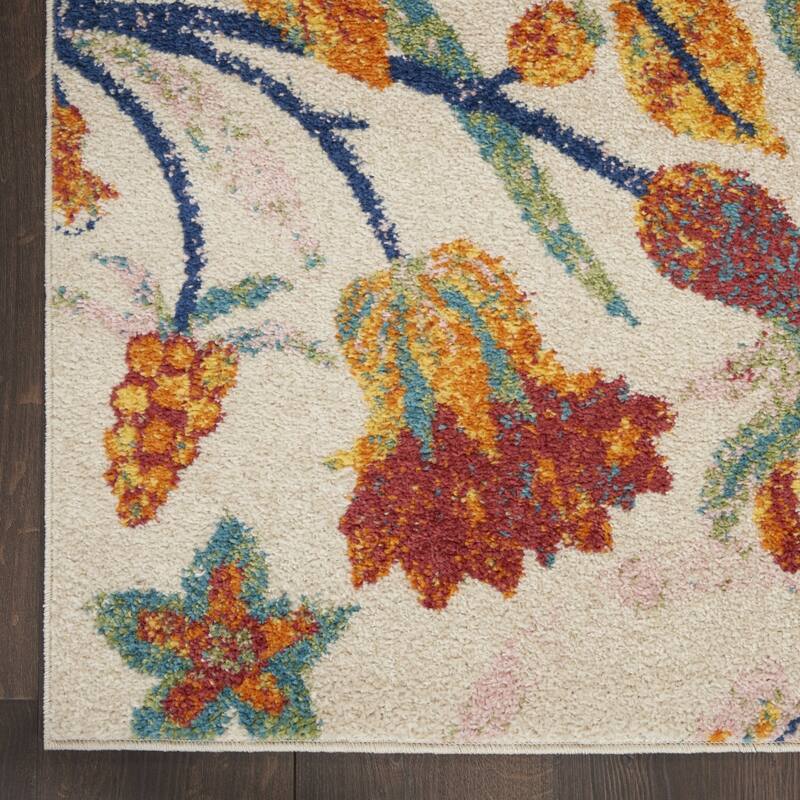 HomeRootsFloral Contemporary Rectangle Area Rug - 144' X '108' X '0.25