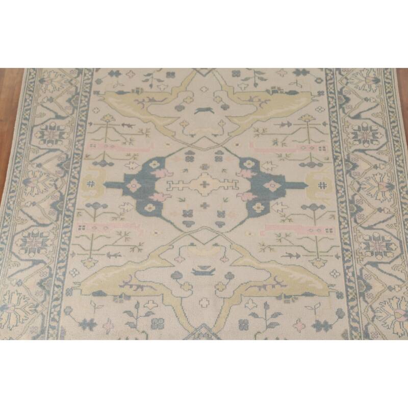 Oushak Oriental Area Rug Hand-Knotted Wool Carpet - 8'2" x 9'10"