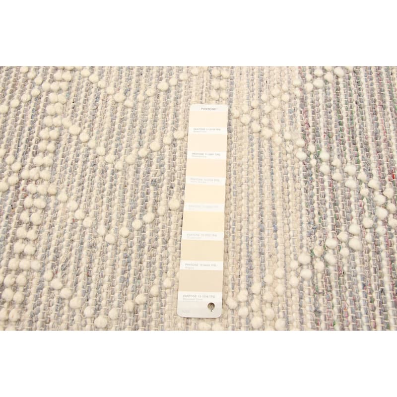 ECARPETGALLERY Braid weave Sienna Cream Wool Rug - 5'0 x 7'10