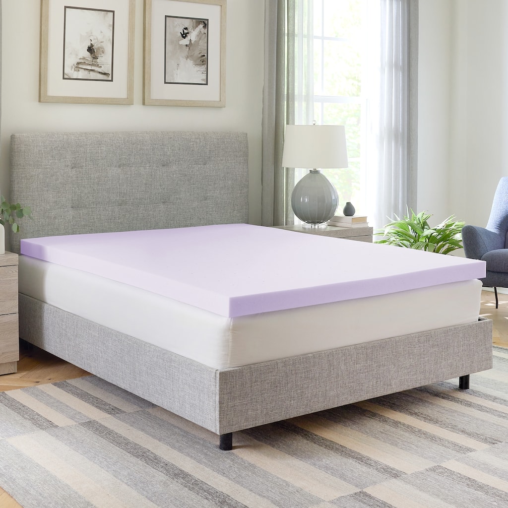 Bodipedic Lavender Scented Memory Foam Mattress Topper