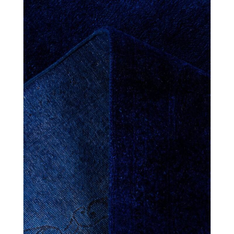 Fine Vibrance One-of-a-Kind Hand-Knotted Area Rug - Blue, 6' 1" x 8' 6" - 6' 1" x 8' 6"