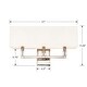 preview thumbnail 2 of 0, Dixon 3 Light Polished Nickel Bathroom Vanity - 21'' W x 11.25'' H x 6'' D - 21'' W x 11.25'' H x 6'' D